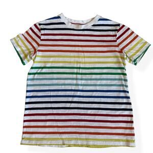 Primary Rainbow Stripe Short Sleeve Tee 12